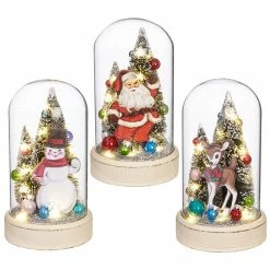 Raz Retro Christmas Cloches, Lighted