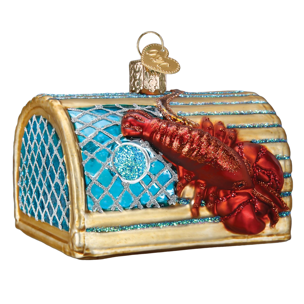 Old World Christmas Lobster Trap Ornament