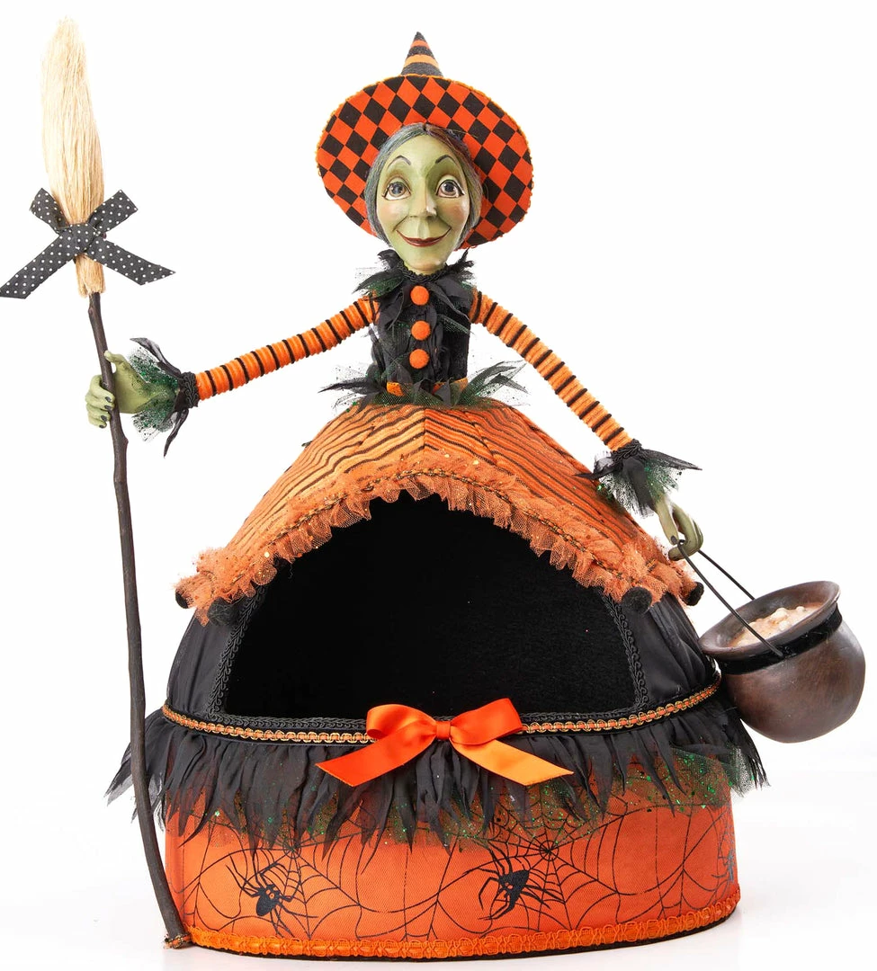 Katherine's Collection Lylah Witch Candy Container New!