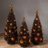 Bethany Lowe Magic Halloween Glitter Bottle Brush Trees New!
