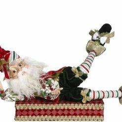 Mark Roberts Northpole Candy Cane Elf Stocking Holder