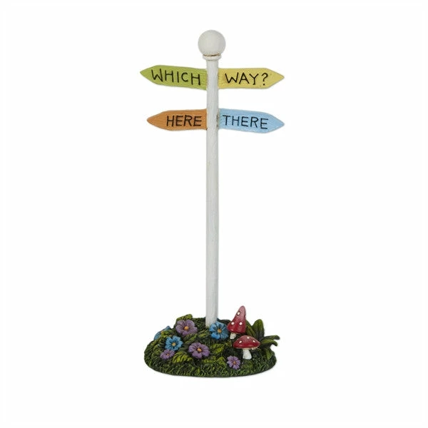 Mary Engelbreit Fairy Garden Which Way Sign