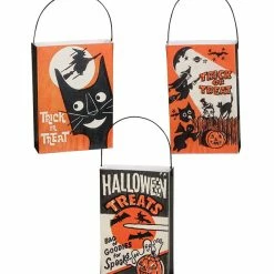 Bethany Lowe New! Mini Trick Or Treat Bag Ornaments