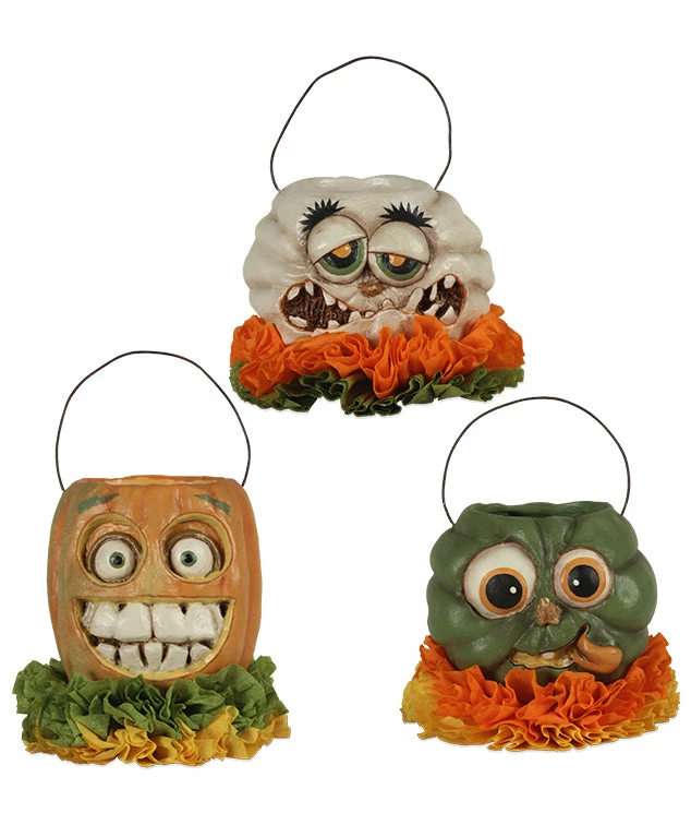 Bethany Lowe Monster Mash Buckets, Mini New!