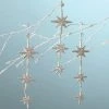 Bethany Lowe Moravian Star Dangle Ornaments - Platinum