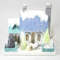 Cody Foster New! North Pole Bungalow With Polar Bear Putz House