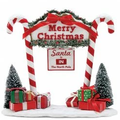 TheHolidayBarn.com North Pole Candy Cane Entrance New!