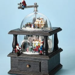 The Holiday Barn Old Fashioned Christmas Coffee Grinder Christmas Music Boxes
