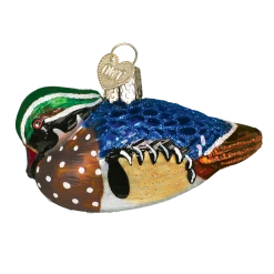 Old World Christmas Wood Duck Ornament