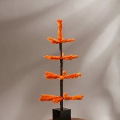 Bethany Lowe Orange Halloween Tabletop Tree, 19" New!