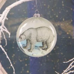 Cody Foster Polar Bear Diorama Ornament