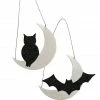 Bethany Lowe Over The Moon Tin Ornaments
