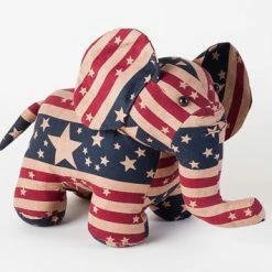One Hundred 80 Degrees Stars & Stripes Elephant New!