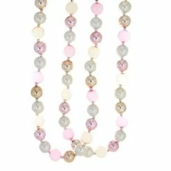 Cody Foster Chic Pink & Gold Glass Ball Garland New!