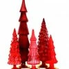 Cody Foster New! Red Candy Glass Trees, Large