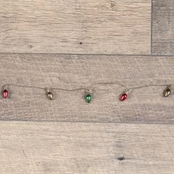 Ragon House Retro Christmas Light Bulb Garland, Mini