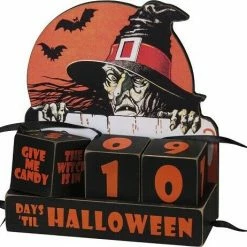 Primitives By Kathy New! Wicked Witch Halloween Countdown Blocks