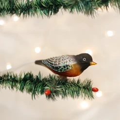 Old World Christmas Robin Ornament Clip