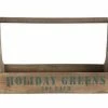 Creative Co-Op Rustic Wooden Christmas Totes