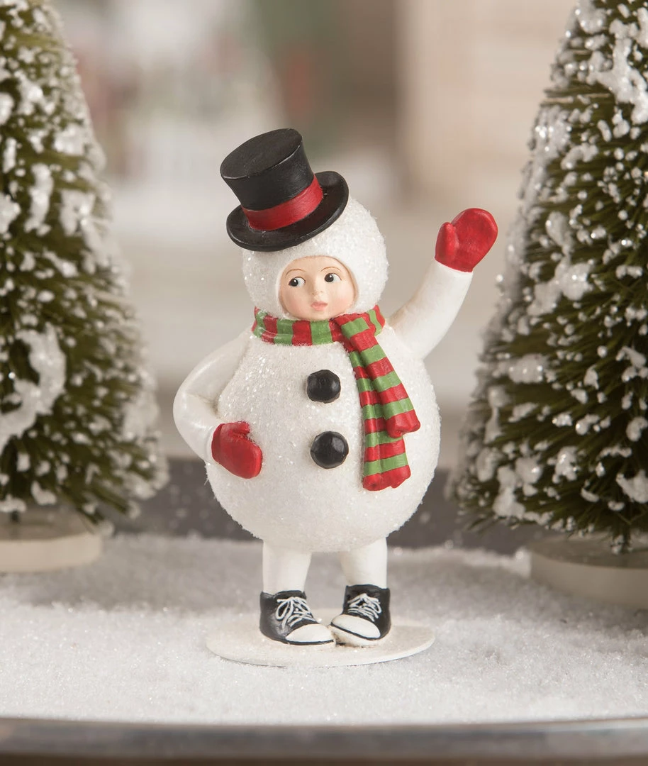 Bethany Lowe Sammy The Snowman Figurine New!