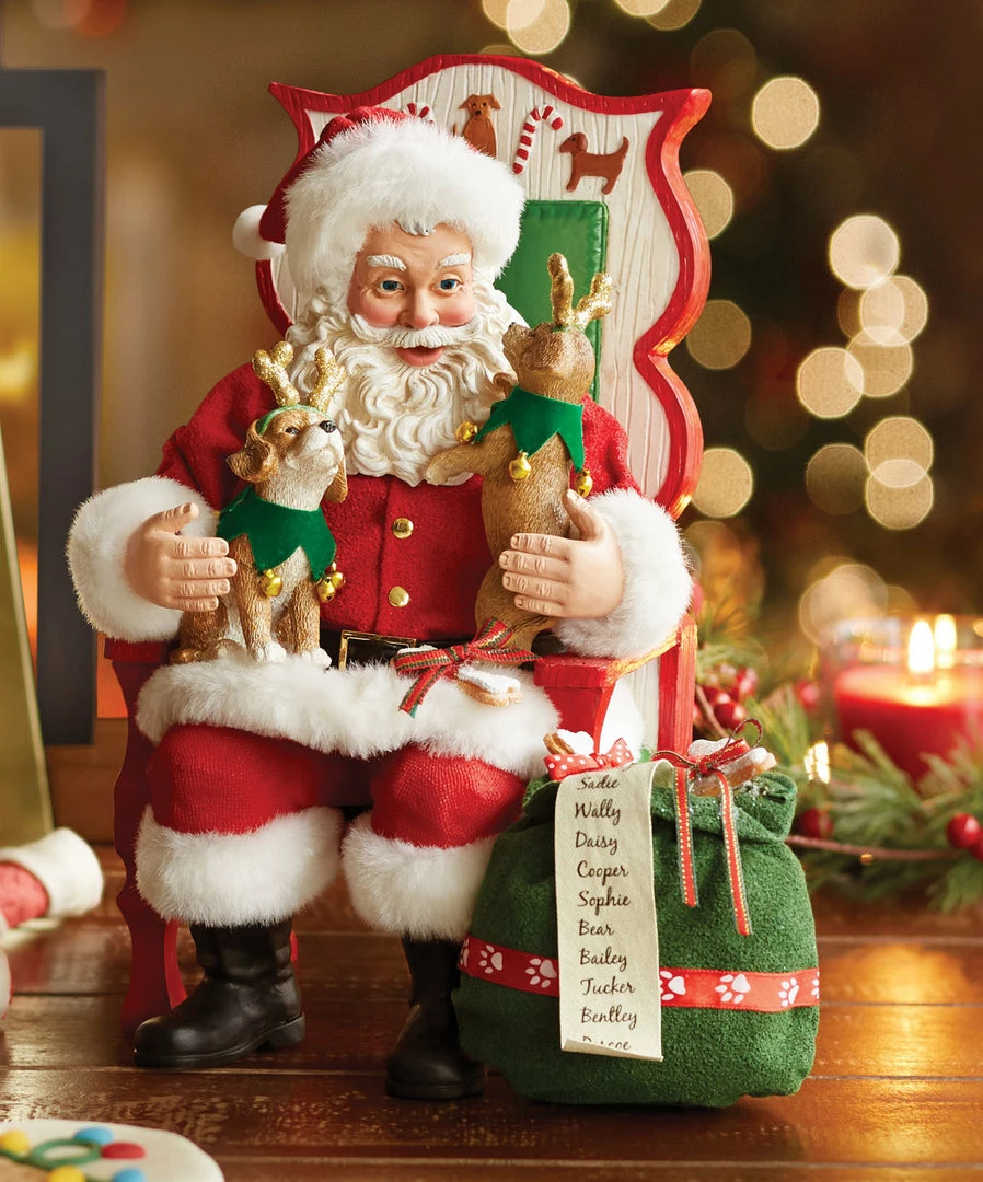 Enesco Santa Brings Dog Treats