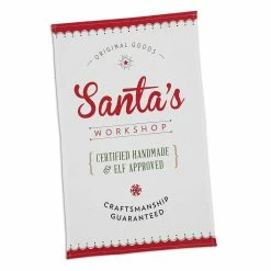 TheHolidayBarn.com Christmas Santa's Workshop Dish Towels
