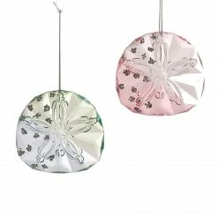 Katherine's Collection Sea Crystal Sand Dollar Ornaments New!
