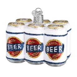 Old World Christmas Six Pack Of Beer Ornament