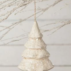 Bethany Lowe Snowy Christmas Tree Ornament