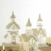 Raz Snowy Glass Churches With Lights New!