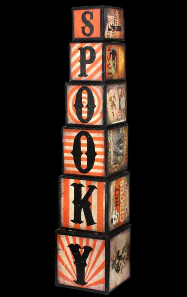 Bethany Lowe Spooky Fun Circus Blocks