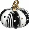 TheHolidayBarn.com Starry Night Pumpkin, Black & White