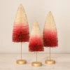 Bethany Lowe New! Strawberries And Cream Bottle Brush Trees