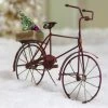Cody Foster Tin Bicycle Ornament With Tree, Red