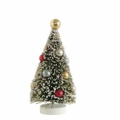 Creative Co-Op Mini Old Fashioned Bottle Brush Trees Christmas