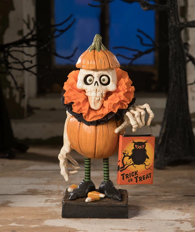 David Everett Trick Or Treat Skeleton New!