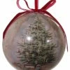 ShiShi Victorian Christmas Decoupage Ball Ornament, Christmas Tree