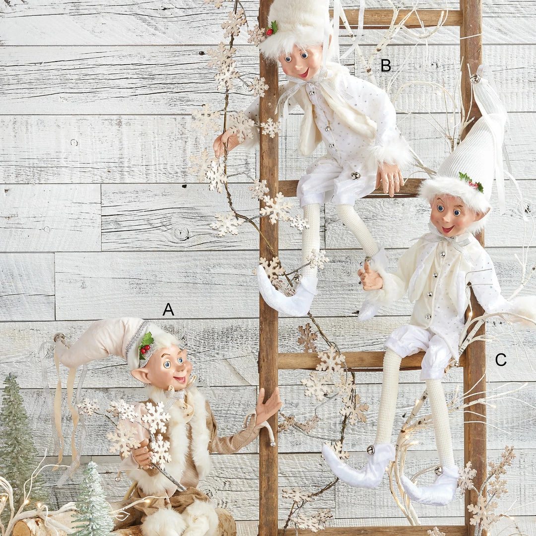 Raz New! Winter White Elf