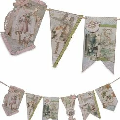 Bethany Lowe Wishes Pastel Vintage Christmas Garland