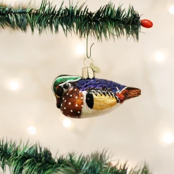 Old World Christmas Wood Duck Ornament