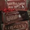 Gerson Wooden Christmas Crates, Engraved