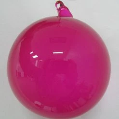 Winward Jim Marvin Fuchsia Bubblegum Glass Ornaments Jim Marvin Ornaments